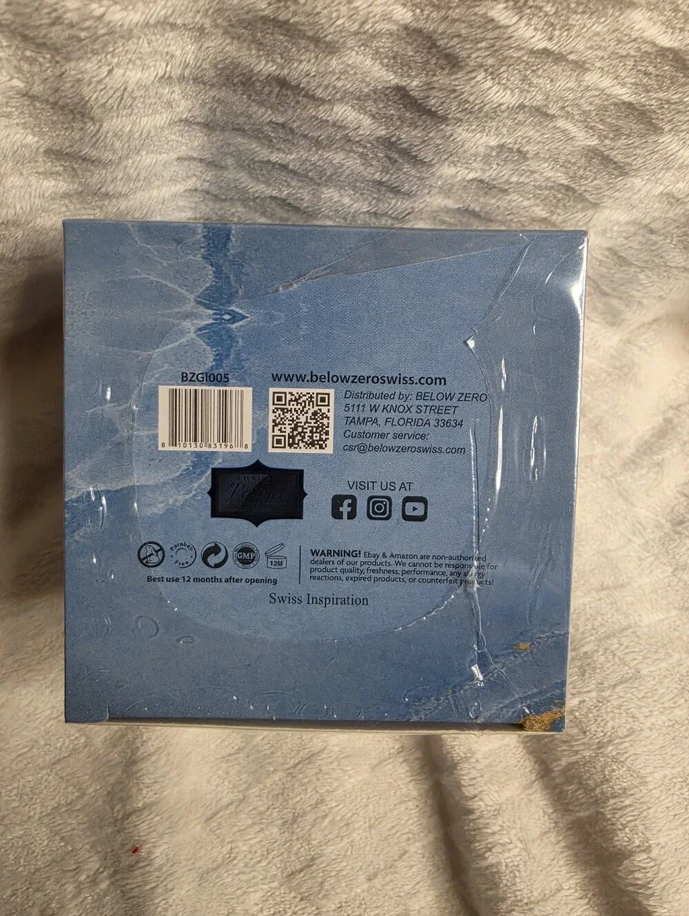 Below Zero Swiss Science Glacier‎ Ice Age Defying Cooling Cream $1000 Sealed